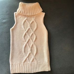 JCrew knitted sleeveless turtle neck